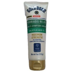 NEW Gold Bond Multi-Symptom Psoriasis Relief Cream Salicylic Acid Max Strgh 4 oz